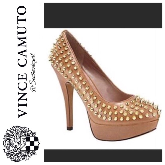 NWOT VINCE CAMUTOl  “ Madelyn “  SEXY Studded Spikes Platforms/ Heels - Picture 10 of 10
